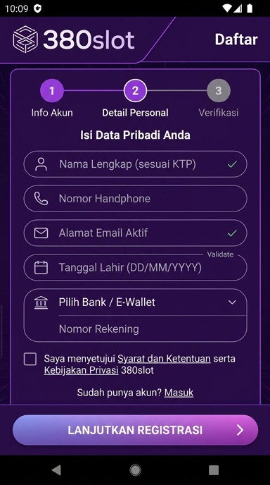 Panduan Lengkap Daftar Akun Baru 380slot