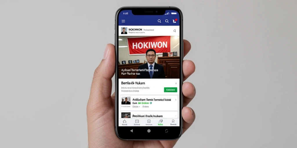 Antarmuka HOKIWON yang informatif dan user-friendly.