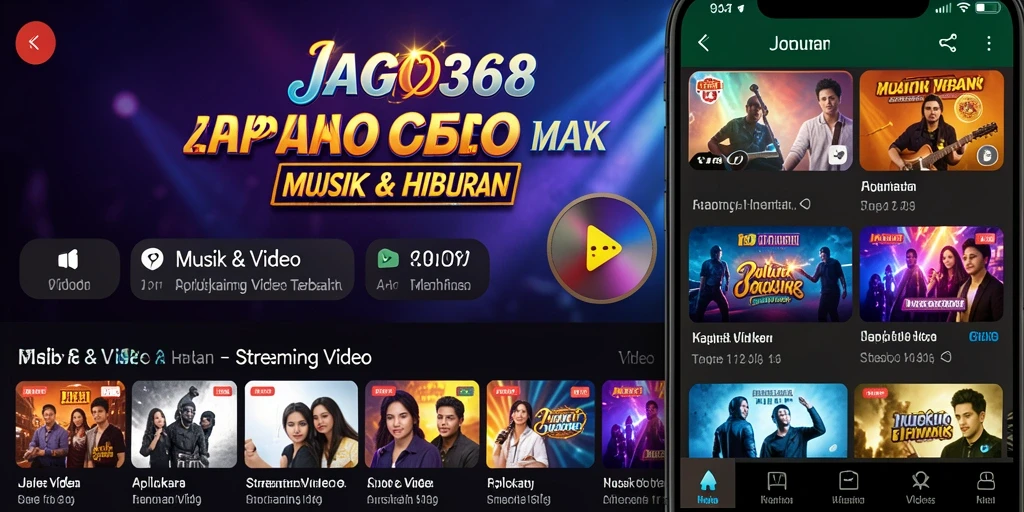 Tampilan antarmuka JAGO368 yang sederhana dan fungsional untuk Streaming Video.