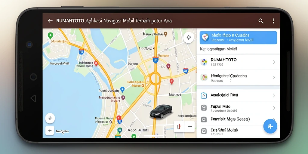 Screenshot RUMAHTOTO menunjukkan antarmuka navigasi yang user-friendly.